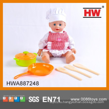 13-дюймовая батарейка Baby Born Doll Toy с набором для кулинарии